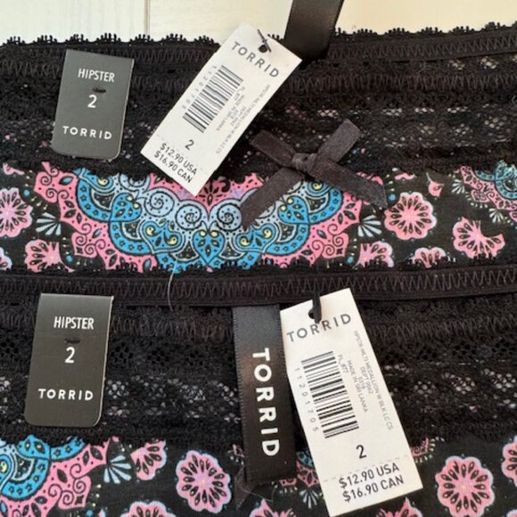 Torrid Hipster Panty Lot, Size 2, NWT - Picture 2 of 2